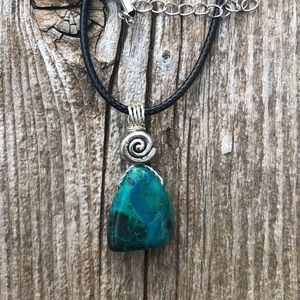Chrysocolla Necklace for Tranquility, Stability and Serenity.